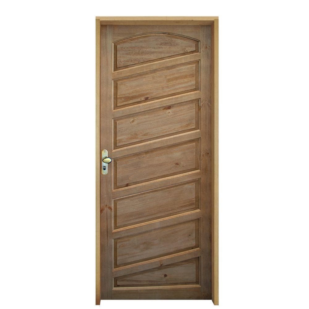 Kit Porta Mirabela 82 X 2.10 Batente Misto 14 Cm Fechadura Externa Lado Direito - Rodam
