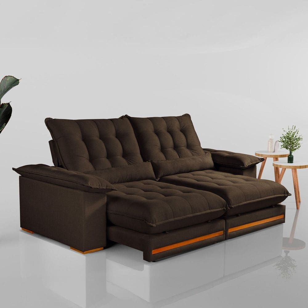 Sofá Retrátil e Reclinável 3 Lugares 230cm Istambu