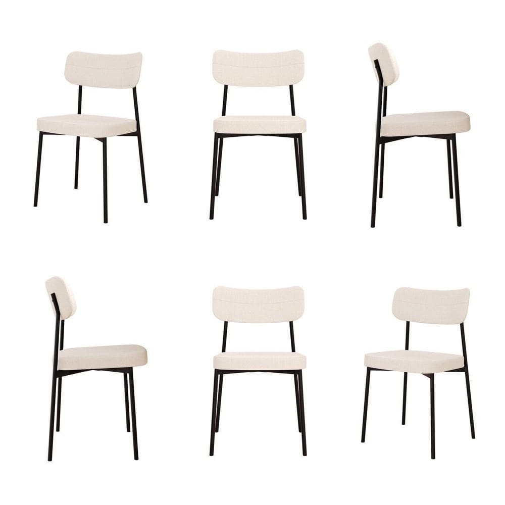 Kit com 6 Cadeiras para Sala de Jantar Mona Yescasa Palha Corriente