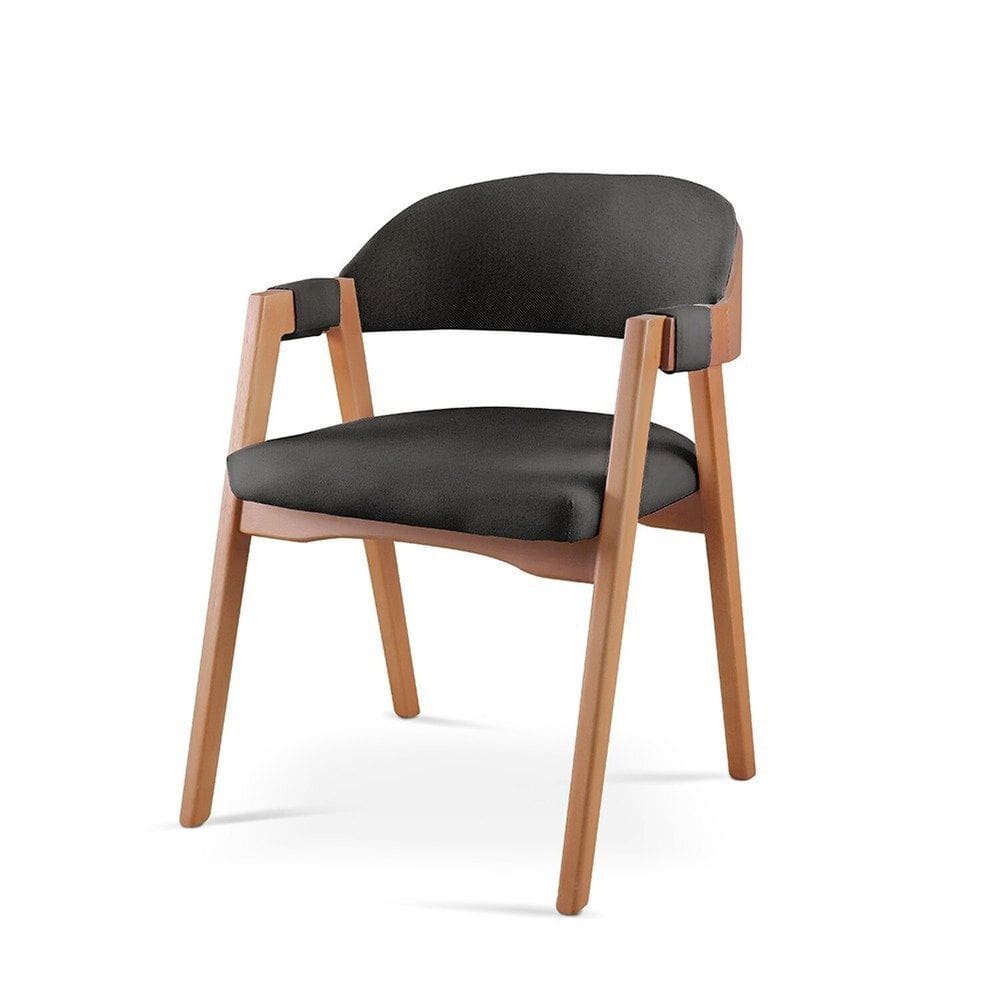 Kit 6 Cadeiras para Mesa de Jantar Gaia Linho Preto