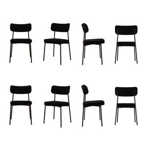 Kit com 8 Cadeiras para Sala de Jantar Mona Yescasa Black