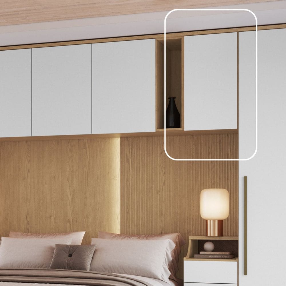 Modulo Aéreo 1 Porta elegance 73cm X 54cm Angelin|Blanc