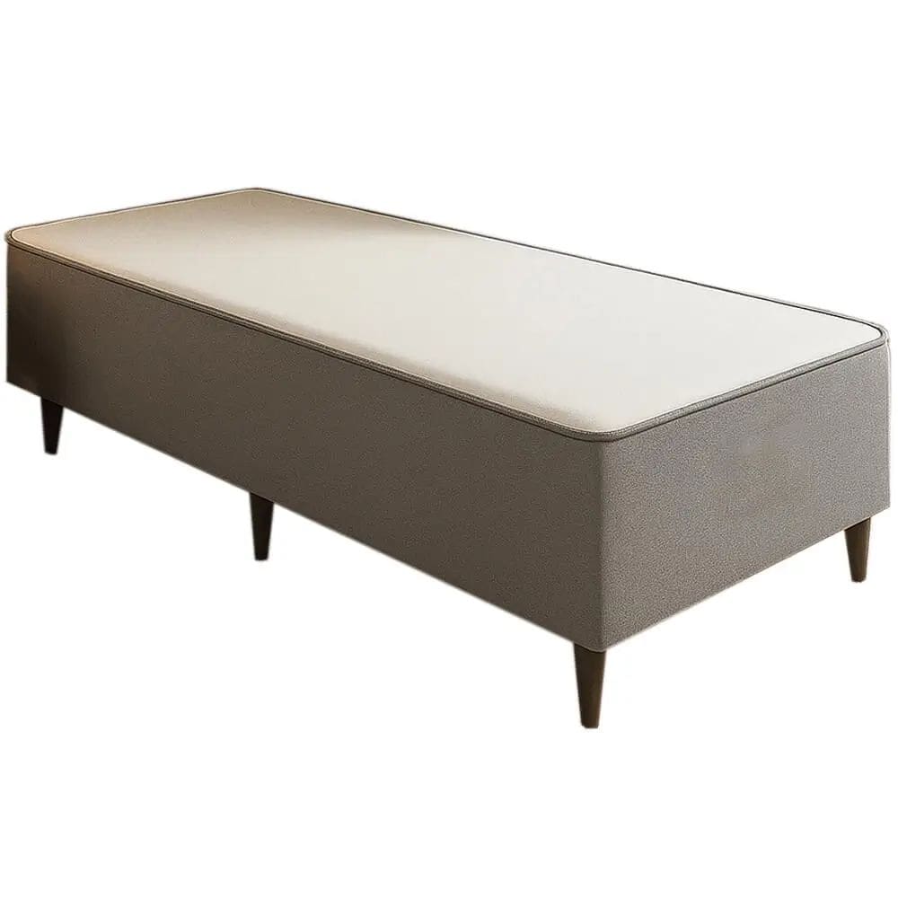 Cama Box Alto Nivel Solteiro Ortopédica 88x188x47cm Cor Cinza