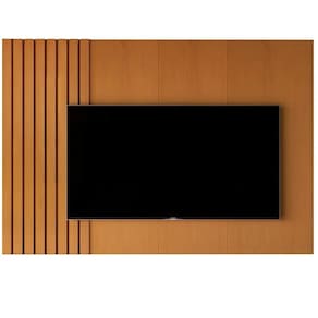 Painel Boto 180cm para TV até 70 Polegadas Ripado com LED JB Bechara Cor Nature