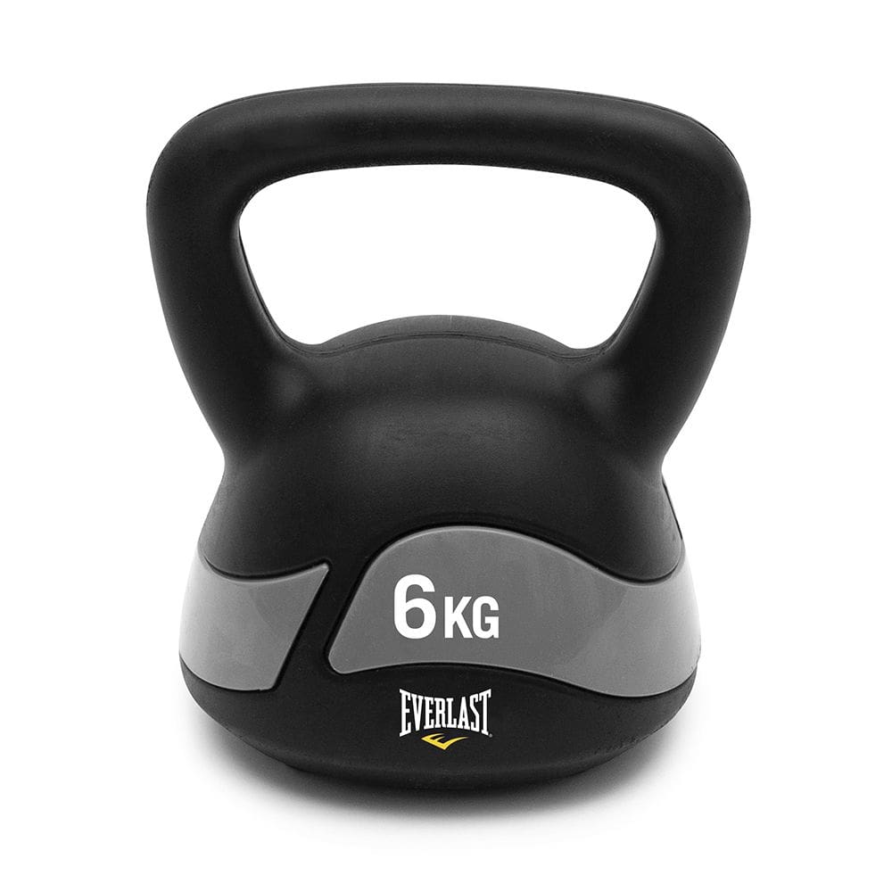 Kettlebell 6kg Everlast Revestido Pvc De Alta Resistência