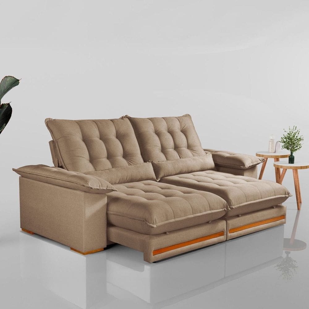 Sofá Retrátil e Reclinável 3 Lugares 230cm Istambu