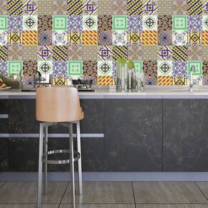 Papel De Parede Adesivo Lavável Cozinha 3 metros