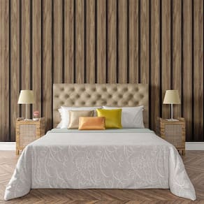 Papel De Parede Adesivo Ripado Madeira Lavável Sala Quarto Cozinha