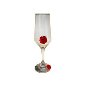 Taça Pomba Gira Rosa Vermelha Champagne 186ml
