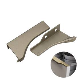 Ponteira Para Puxador Facetato Bronze de 15 Mm 0307 Dmt