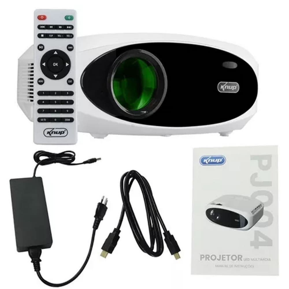 Projetor Led Multimidia 3100 Lúmens FULL Controle Universal