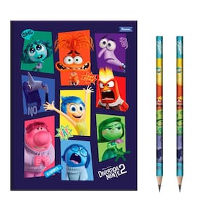 Caderno Brochurão Divertidamente Retratos 80 Folhas e 2 Lápis de Escrever - Tris