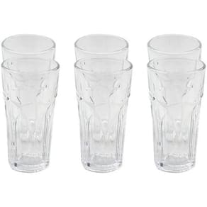 Conjunto Copos 300 ml 6 Peças 14 x 7,5cm Vidro -Quanhe