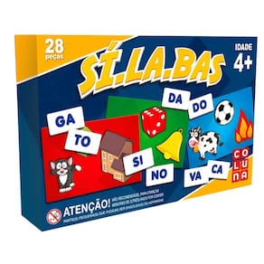 Jogo Pedagógico Silabas 28 Pecas