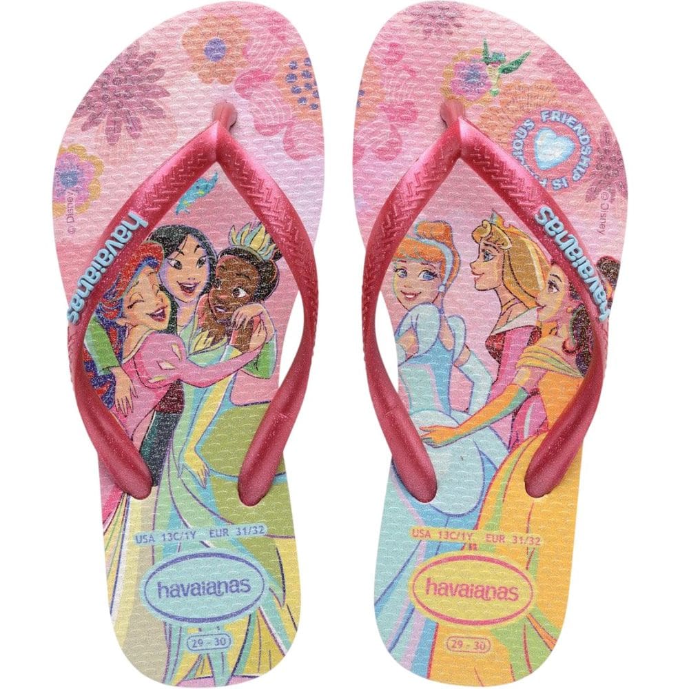 Chinelo Dedo Borracha Infantil Havaianas Kids Slim Princess