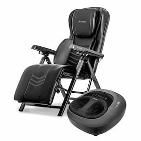 Poltrona de Massagem Flex com Aquecimento e Massageador para pés Foot Zen Genis Relax