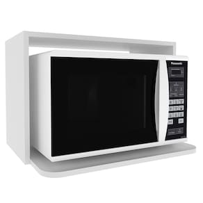 Armario Aereo Nicho Microondas 60 cm MDF CZ3319 Branco Tecno Mobili