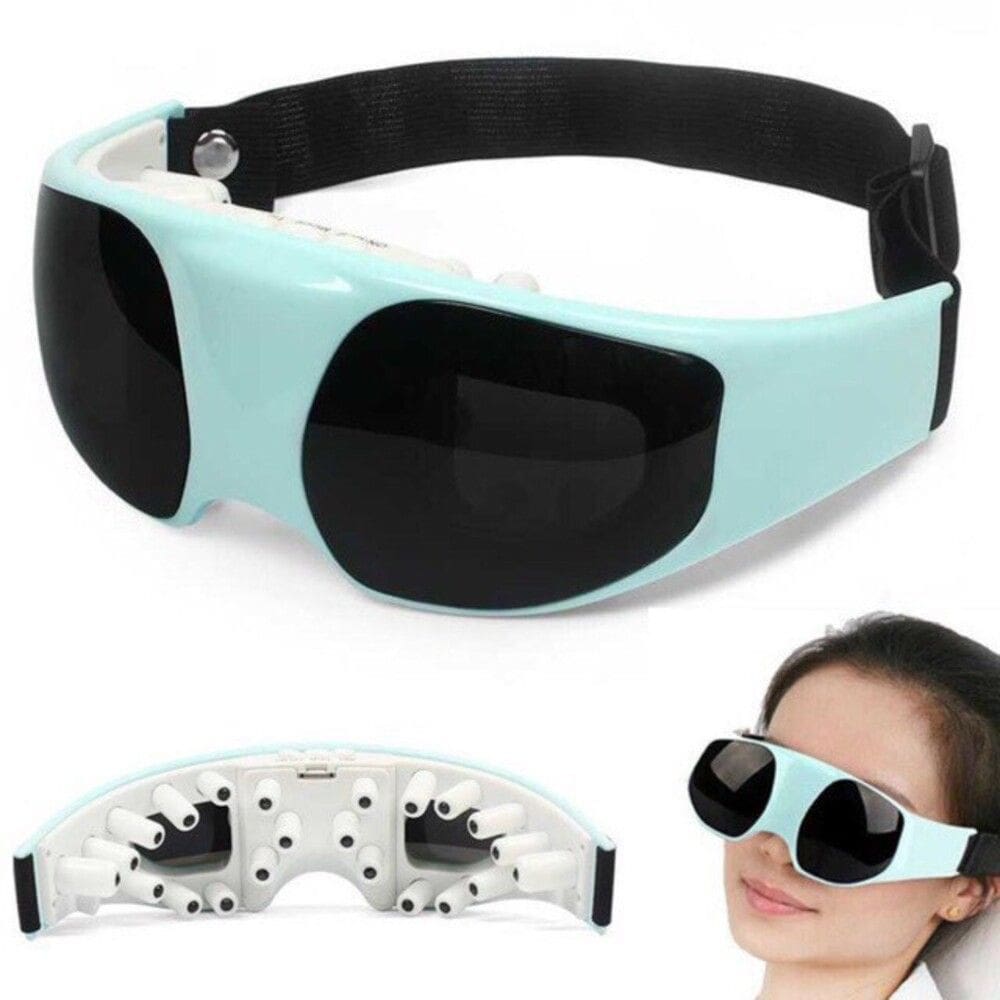 Oculos Massageador De Olhos Anti Rugas Olheira Com Vibracao Magnetica Terapia Pele Nervo Otico Acupuntura