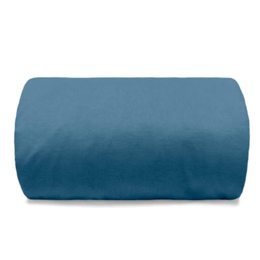 Lençol Avulso Buettner Queen Malha 100% Algodão Image Com Elástico Azul