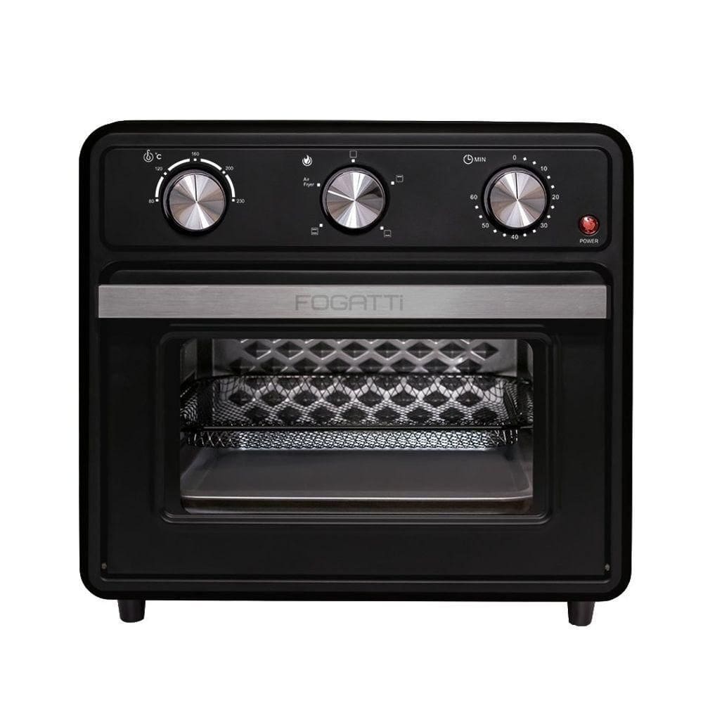 Forno Elétrico De Bancada 22 Litros Air Fryer Preto Fogatti 220V