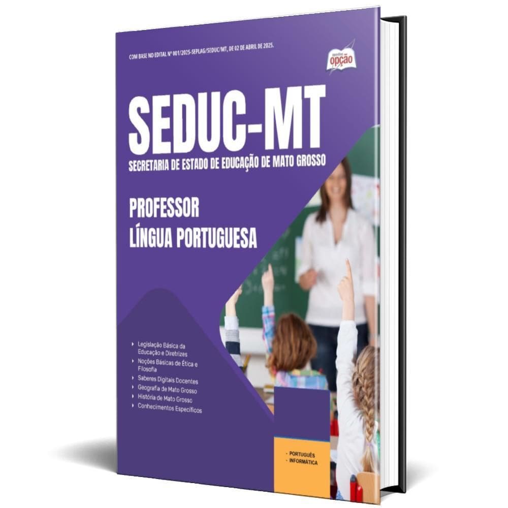 Apostila Seduc Mt 2025 - Professor - Língua Portuguesa