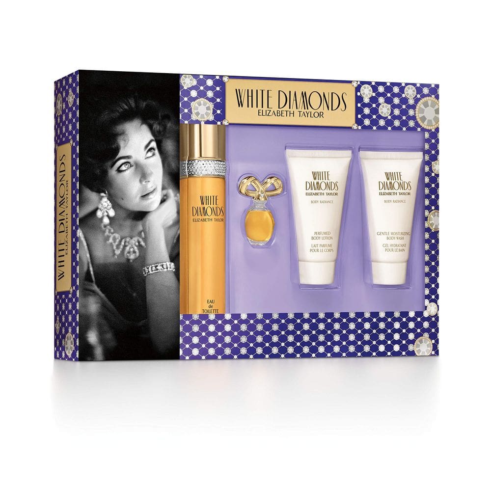 Conjunto de presentes de perfume Elizabeth Taylor White Diamonds para mulheres
