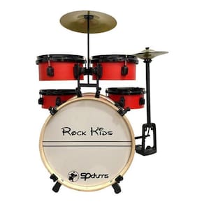 Bateria Musical Infantil Rmv Rock Kids - Vermelho