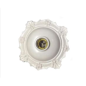 Plafon Decorativo Colonial Soquete 21X21Cm Trioplast Tptf