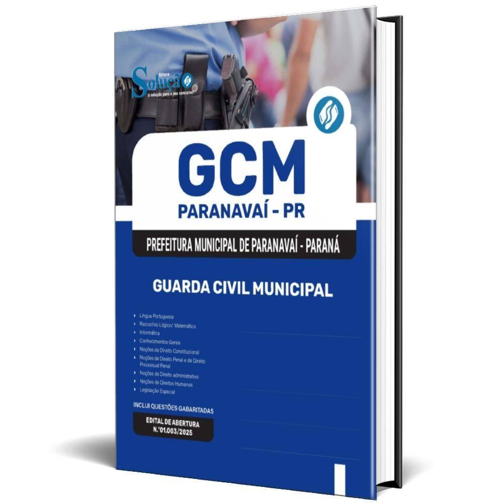 Apostila Prefeitura Paranavaí Pr 2025 Guarda Civil Municipal