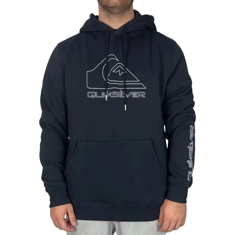 Moletom Quiksilver Canguru New Tour WT25 Masculino Preto