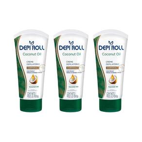 Depilatorio Depiroll Creme Corporal 100G Oleo De Coco - 3Un