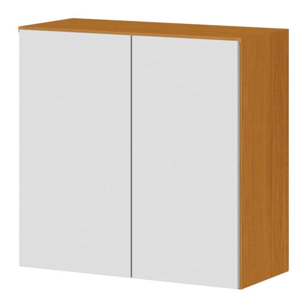 Armário Aéreo 2 Portas 70 cm Luana 2006803 Cinamomo Branco - Aramóveis
