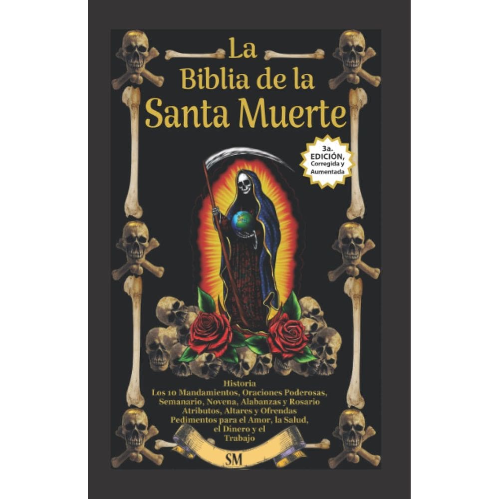 Livro: A Bíblia da Santa Morte MOLYICE com história, altares, rituais e orações