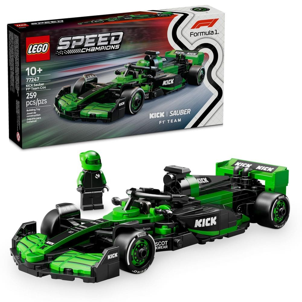 Conjunto de construção LEGO Speed Champions Kick Sauber F1 Team