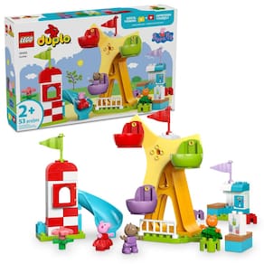 Brinquedo LEGO DUPLO Peppa Pig Funfair com 3 bonecos de 2 anos ou mais