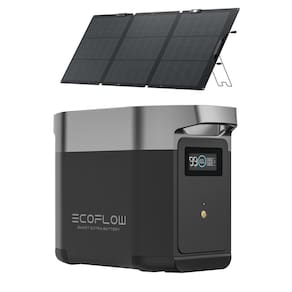 Estação De Energia Bateria Portátil Delta 2 1800w 220v Ecoflow Gerador +Painel solar 160W