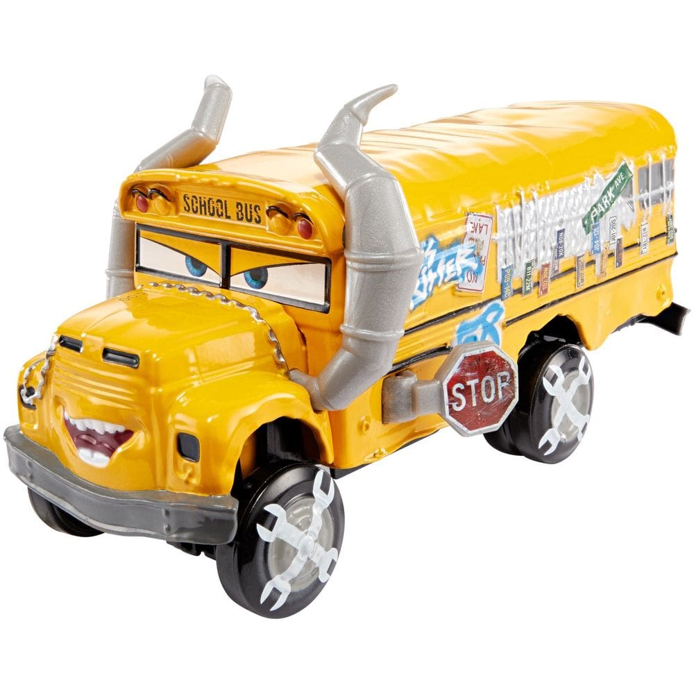 Brinquedo Disney Cars Deluxe Miss Fritter em escala 1:55