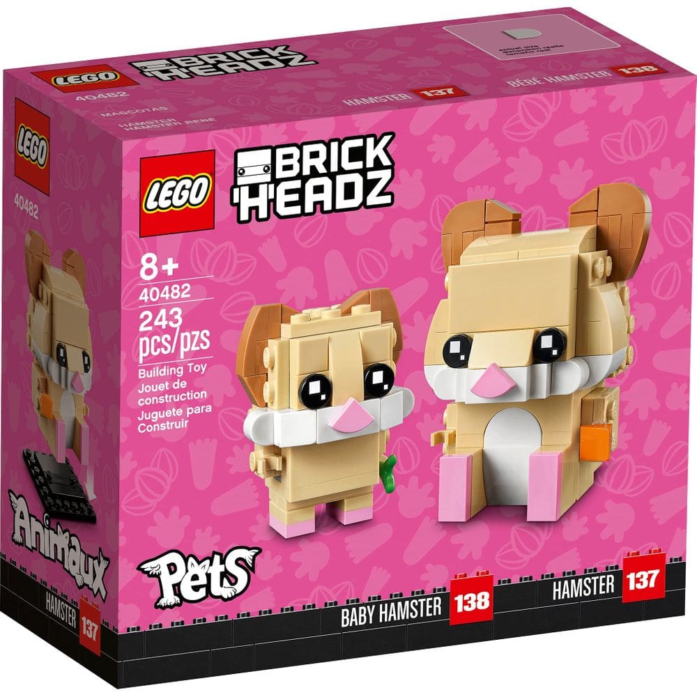 Brinquedo Lego Brickheadz Pets Hamster 40482 243 peças