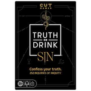 Jogo de festa Truth or Drink: Sin Edition Cut 250+ perguntas