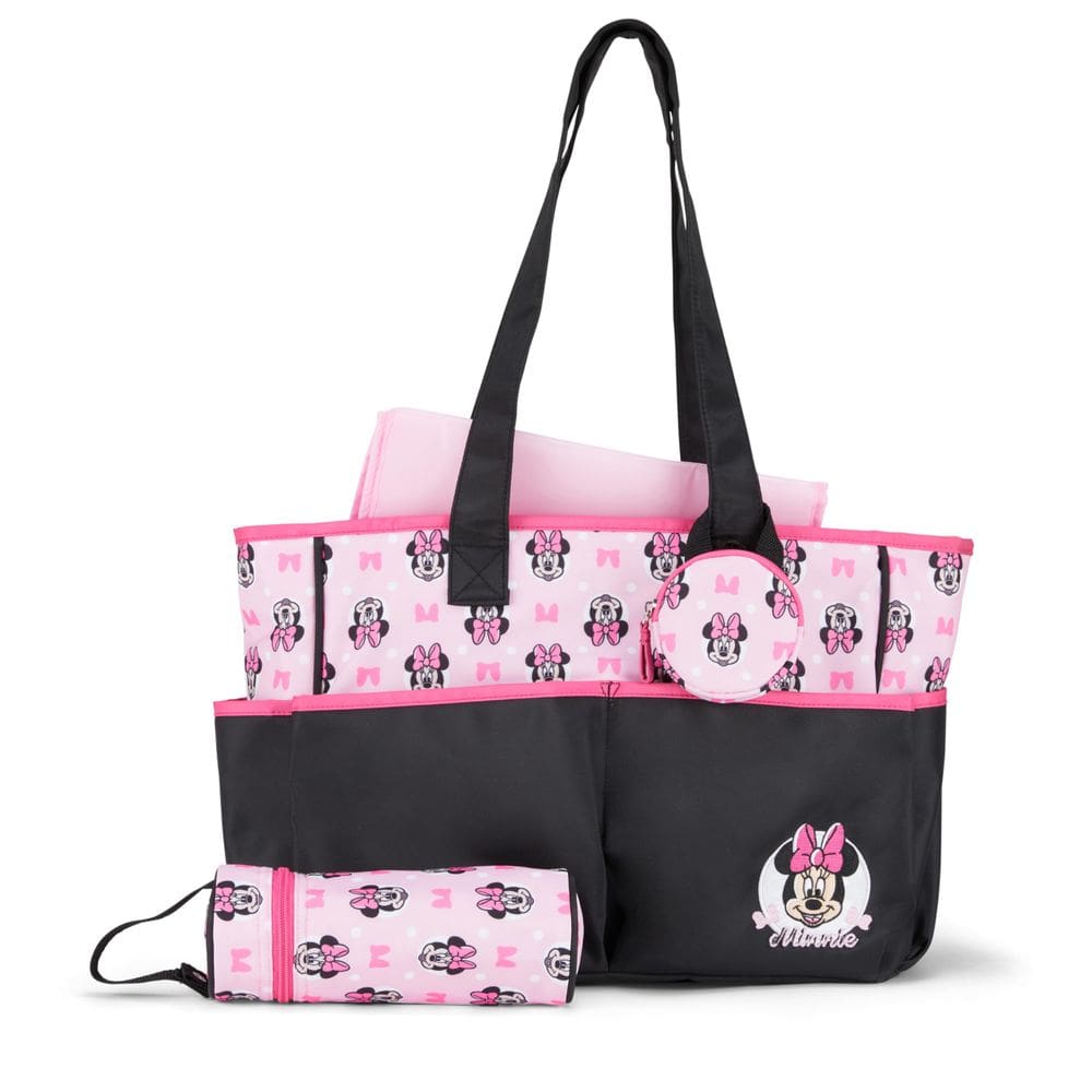 Bolsa de fraldas Disney Baby, bolsa de viagem multifuncional Minnie