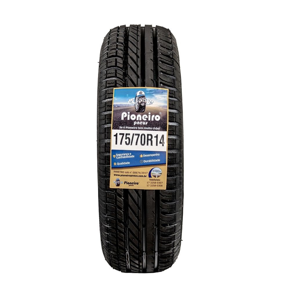 Pneu Aro 14 - 175/70 R14 - Pioneiro Pneus - COM INMETRO
