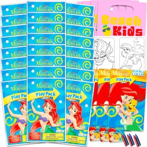 Conjunto de lembrancinhas Disney The Little Mermaid com 24 pacotes Ariel