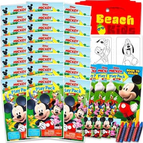 Conjunto de lembrancinhas Disney Mickey Mouse Club House com 24 pacotes