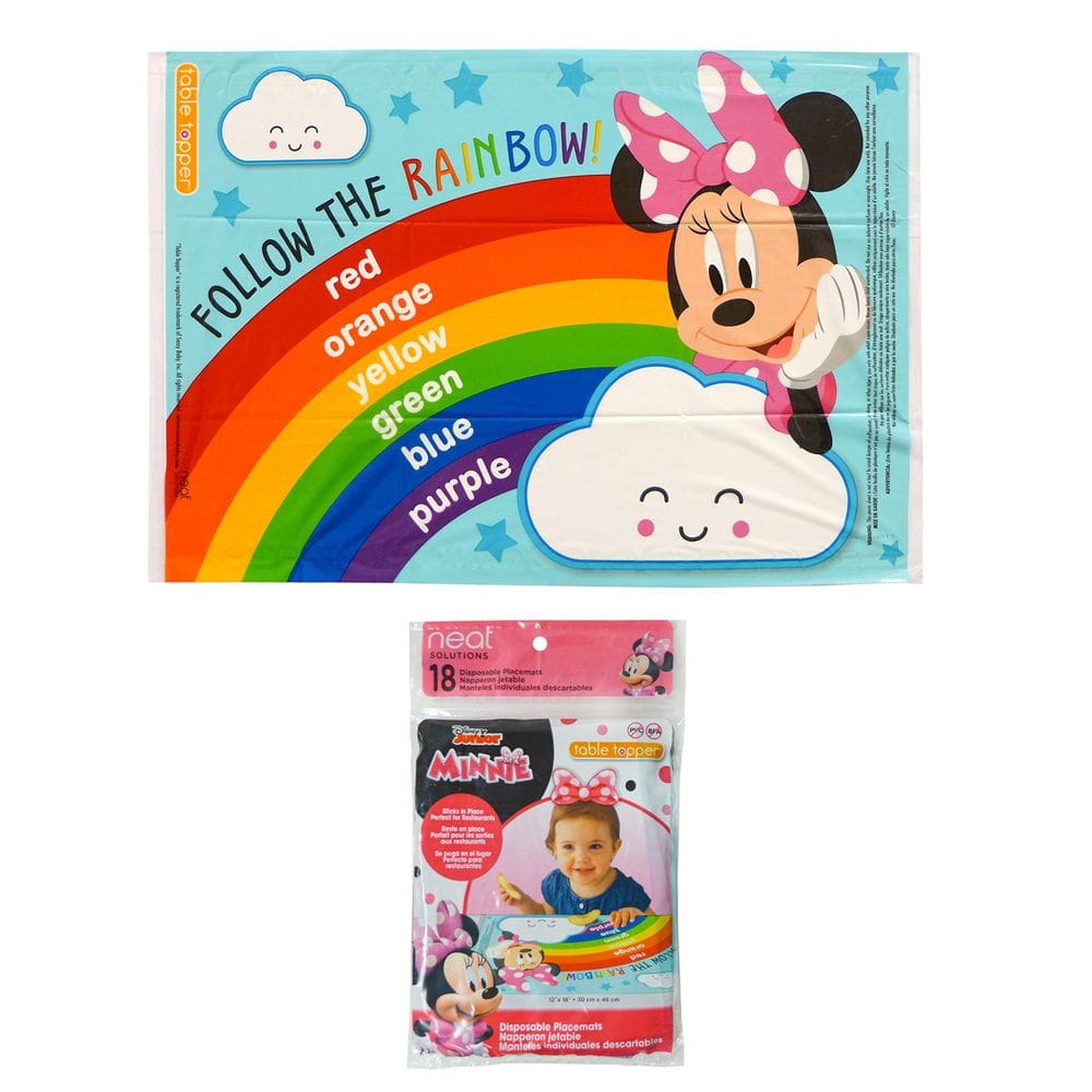 Tapetes americanos descartáveis Disney Minnie Mouse x18