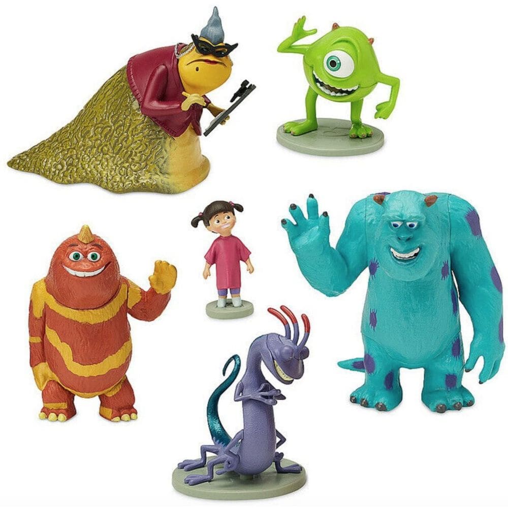 Estatueta Playset Disney Pixar Monsters Inc Cake Topper, 6 unidades
