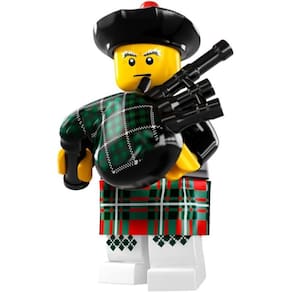 Minifiguras LEGO Series 7 Bagpiper 8831 Loose Rare Collection