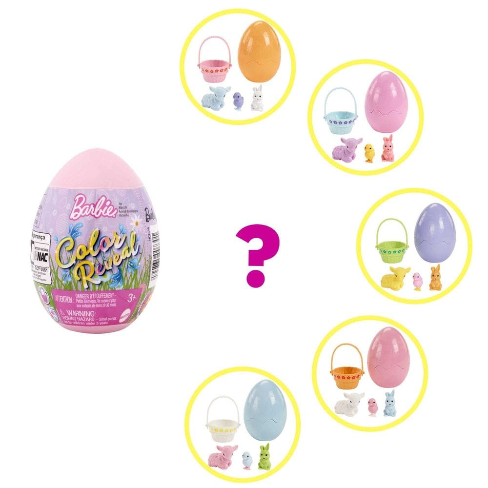Ovo de Páscoa Toy Barbie Color Reveal com 6 surpresas HCC74