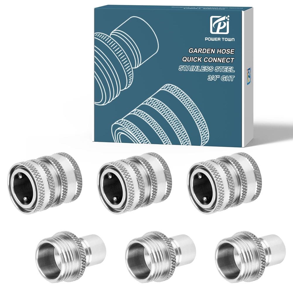 Conexões de mangueira de conexão rápida POWER TOWN Water Connector 3/4