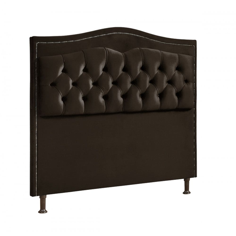 Cabeceira Para Cama Casal 140cm Holanda Veludo Chocolate