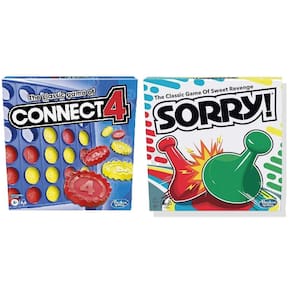 Jogos de tabuleiro Hasbro Gaming Classic Connect 4 e desculpe!